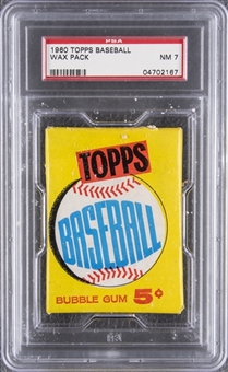 1960 Topps Baseball Five-Cent Wax Pack - PSA NM 7